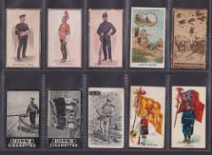 Cigarette cards, R J Hill, 17 cards Military themed, Types of the British Army Verbena (3),