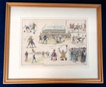Football engraving, Wolverhampton Wanderers v Preston North End, FA Cup Final, 30 March 1889 at