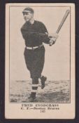 Trade card, USA, Collins-McCarthy, Baseball's Hall of Fame (E135), 1916, type card, no 165, Fred