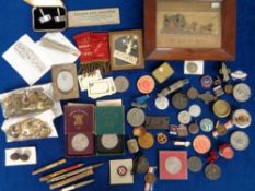 Collectables, a selection of approx. 60 interesting items to include coins, medallions,