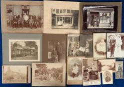Cabinet Cards and other vintage photographs, a selection of approx. 220 images, mostly cabinet cards