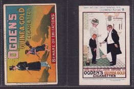 Cigarette advertising postcards, 2 postcards, both advertising Ogden's Guinea Gold Cigarettes,