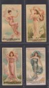 Cigarette cards, China, The Egyptian Cigarettes Manufacturing Co, Shanghai, Beauties - 'NYMPHS',