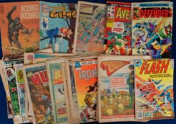 Comics, 45+ comics mostly dating from the 1970s and 80s to include Iron Jaw No.1, 2000 AD (2), Flash