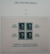 Stamps, Germany 1933-45 mint collection housed in a hingeless Lighthouse album with slipcase to