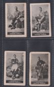 Cigarette cards, Cohen, Weenen, Heroes of Sport, Football, four cards, Jenkyns & Stoner (slight tape