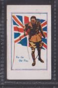 Cigarette card, Pepperdy, Army Pictures & Cartoons etc type card 'For the Old Flag' (near gd)
