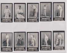 Cigarette cards, Ogden's Tabs, 59 cards, either Cricket (50) or Football (9) related, Cricketers