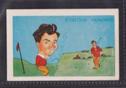 Trade card, Clevedon Confectionery, Sporting Memories XL sized type card blue back, no. 13 Dai Rees,