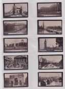 Cigarette cards, Burstein Isaacs, London View Series (27/28, missing the usual no.9) (gen gd a few