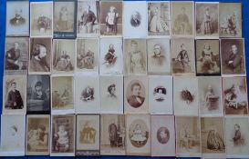 Photographs, Cartes de Visite, 120+ images to include portraits, family groups and children (fair/