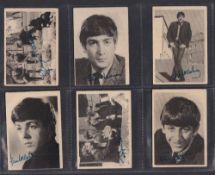 Trade cards, A&BC Gum Beatles 1st Series (set 60 cards) (approx. 10 cards with pink gum staining