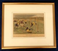 Football engraving, Wolverhampton Wanderers v Arsenal 7th October, 1905 played at Molineaux,