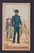 Trade card, The Anglo Continental Liquorice Co, Soldiers of the World, type card, 'Officer d'