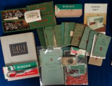 Singer Sewing Machine, a selection of items to include 1933 Dinner Dance programme, 'Sewing
