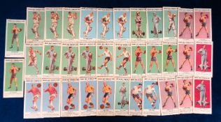 Trade cards, Nabisco, Champions of Sport, (18/20 together with 18 various duplicates) missing nos