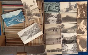 Postcards, a large collection of over 1650 foreign and UK topographical cards with a few subject.