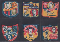 Trade cards, Boys' Magazine, Famous Footer Clubs, 1926/27, shaped & diecut (22/24, missing,