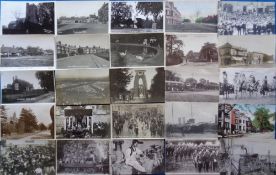 Postcards, a mixed collection of approx. 44 cards, with UK RPs of Parkstone Poole decorated float,