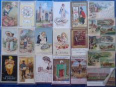 Postcards, Advertising, a UK and foreign product advertising collection of approx. 30 cards, with