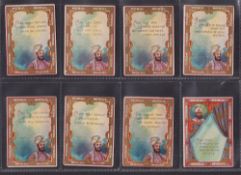 Cigarette cards, USA, ATC, Toasts (Mogul), Series 1-100, 'M' size, 74 cards (some with slight marks,