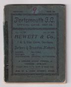 Portsmouth FC, Official Guide 1907-08, 72 pages including player portraits, fixtures, tables, player