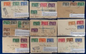 Stamps, Collection of KGVI coronation covers to include Northern Rhodesia, Nyasaland,