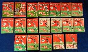 Football Annuals, Sports Argus Football Annual, 19 editions being a complete run from 1949/50 to