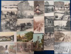 Postcards, Foreign, a mixed selection of approx. 38 cards with Dakar (Senegal) (8) inc. good