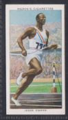 Cigarette cards, Ogden's Champions of 1936, (set 50 cards) including Jesse Owens (gd/vg)