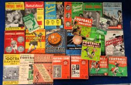 Football Annuals, a collection of 23, 1940's/50's football annuals, Findon's Football Handbook (5,