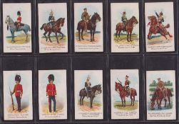 Cigarette cards, BAT Types of the British Army plain backs (set 50 cards) (some foxing, fair /