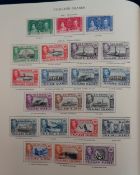 Stamps, KGVI commonwealth printed album by Stanley Gibbons, Aden-Zanzibar, substantially complete