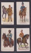 Cigarette cards, Harvey & Davy, Colonial Troops, four cards, Brabant's Horse, 1st Punjab Cavalry,