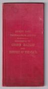 Grimsby FC, Handbook of Grand Bazaar & History of the Club, 1895, bound in red board cover with gilt