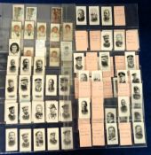 Cigarette cards, Errors & Variety cards, Taddy, a collection of 71 error & variety cards, some in