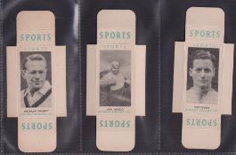 Cigarette cards, Godfrey Phillips Sports Package Issue (card version uncut slides, singles) All