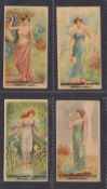 Cigarette cards, China, The Egyptian Cigarettes Manufacturing Co, Shanghai, Beauties - 'NYMPHS',