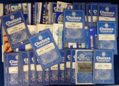 Football programmes, Chelsea FC, a collection of 70+ Home programmes, 1950's onwards, inc. Tottenham