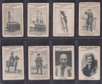 Trade cards, Crescent Confectionery, General Interest Series, 8 different cards, one from each of