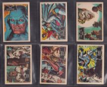 Trade cards, A&BC Gum, Batman (pink backs no Fan Club Panel) (set 55 cards) including 'Batman' & '