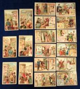 Trade cards, Liebig, three German edition sets, Word Pictures VIII, ref. S361, Word Pictures IX ref.