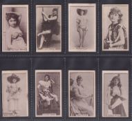 Cigarette cards, Canada, D. Ritchie & Co, Actresses & Beauties, mauve-sepia collotypes, 8