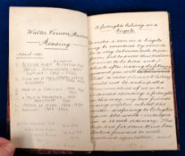 Ephemera, a journal containing the hand written reminiscences of Walter Vernon Rivers of 13