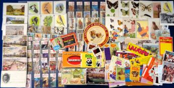 Trade cards, Cadbury's, selection of sets, types, wrappers etc inc. 29 postcard size type cards inc.