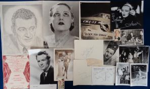 Entertainment, a collection of 125+ items to comprise signed photographs and cards, unsigned