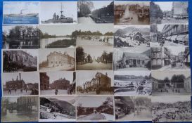 Postcards, a mixed collection of approx. 61 UK and foreign topographical and a few subject cards.