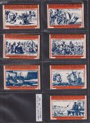Trade cards, Cadet Sweets, Famous Explorers, package issue (set 22 uncut cards with original