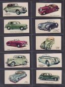 Trade cards, 2 sets, Kellogg's Motor Cars Coloured & Motor Cars Black & White (both are sets of 40
