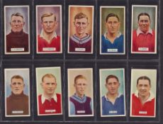 Cigarette cards, Carreras, Famous Footballers (48 cards), 48 cards in 24 pairs, 24 cards as issued